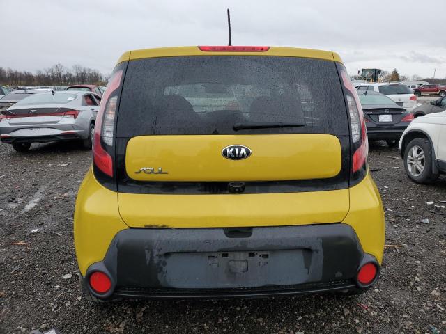 KNDJP3A53E7043225 - 2014 KIA SOUL + YELLOW photo 6