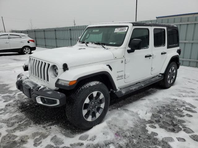 1C4HJXEG4PW503018 - 2023 JEEP WRANGLER SAHARA WHITE photo 1