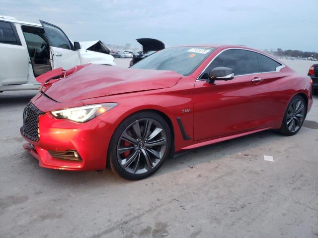 JN1FV7EK0JM530593 - 2018 INFINITI Q60 RED SPORT 400 MAROON photo 1