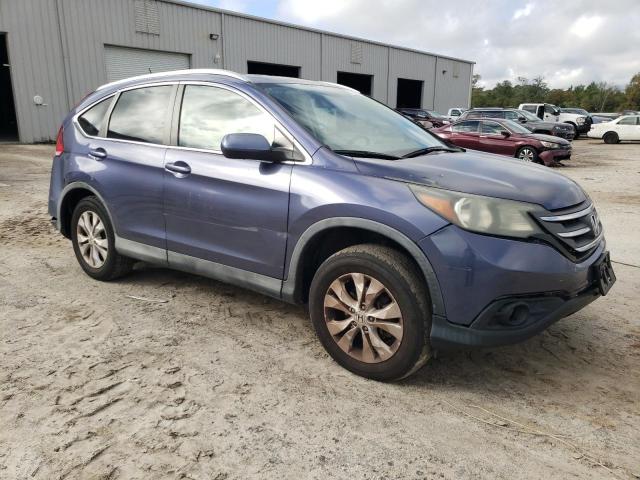 2HKRM4H74EH637679 - 2014 HONDA CR-V EXL BLUE photo 4