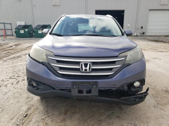 2HKRM4H74EH637679 - 2014 HONDA CR-V EXL BLUE photo 5