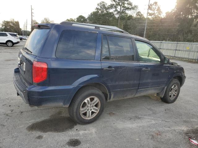 2HKYF18474H523054 - 2004 HONDA PILOT EX BLUE photo 3