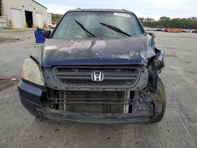 2HKYF18474H523054 - 2004 HONDA PILOT EX BLUE photo 5