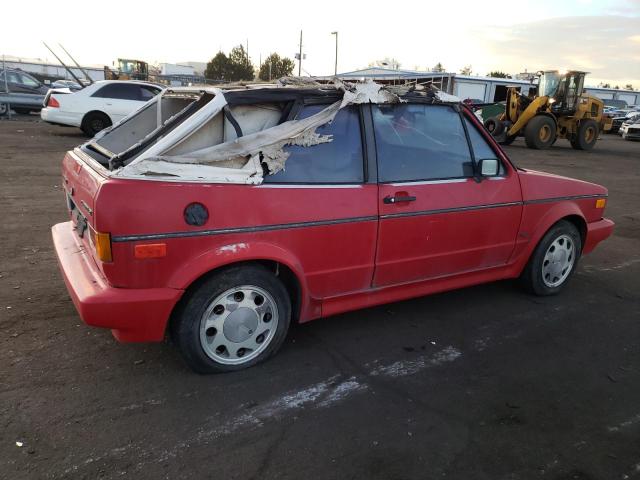 WVWCB5151NK000664 - 1992 VOLKSWAGEN CABRIOLET RED photo 3