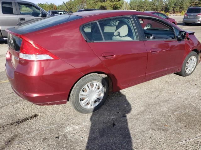 JHMZE2H52AS001191 - 2010 HONDA INSIGHT LX RED photo 3