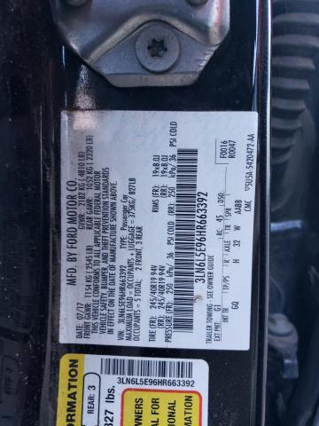 3LN6L5E96HR663392 - 2017 LINCOLN MKZ RESERVE შავი ფოტო 12