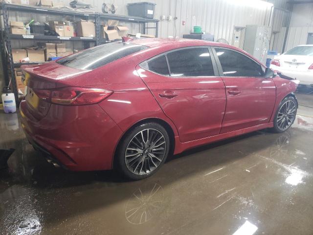 KMHD04LB7JU477083 - 2018 HYUNDAI ELANTRA SPORT RED photo 3