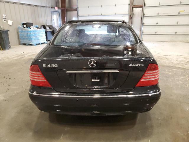 WDBNG83JX4A423879 - 2004 MERCEDES-BENZ S 430 4MATIC BLACK photo 6