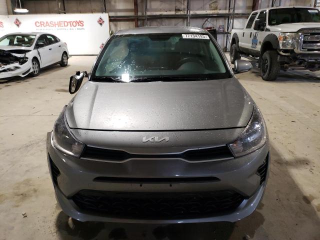 3KPA24AD3PE568154 - 2023 KIA RIO LX GRAY photo 5