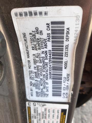 1NXBR30E47Z894403 - 2007 TOYOTA COROLLA CE GRAY photo 12