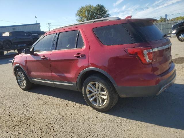 1FM5K7D80HGB87540 - 2017 FORD EXPLORER XLT RED photo 2