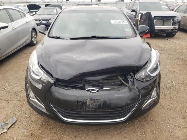 5NPDH4AEXGH756394 - 2016 HYUNDAI ELANTRA SE BLACK photo 5