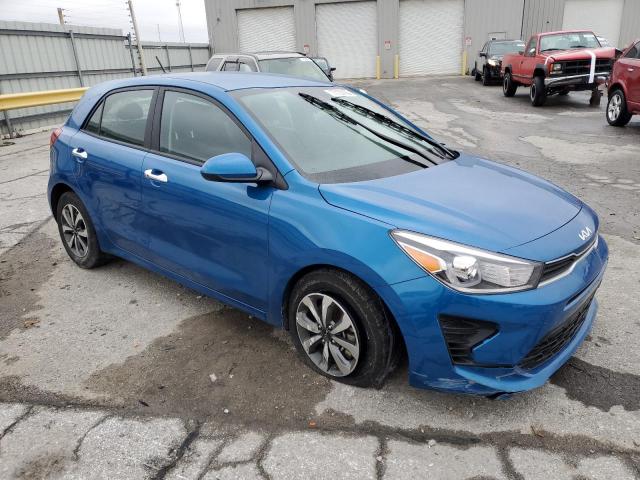 3KPA25AD3NE459616 - 2022 KIA RIO S BLUE photo 4