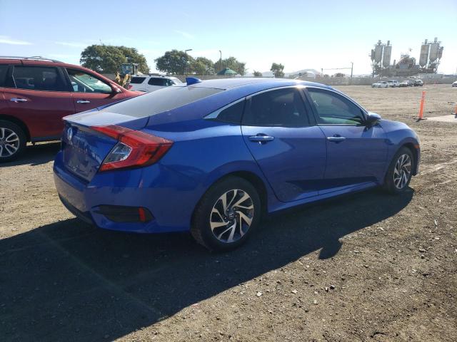 2HGFC2F72JH507191 - 2018 HONDA CIVIC EX BLUE photo 3