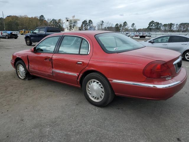 1LNFM97V4WY614981 - 1998 LINCOLN CONTINENTA RED photo 2