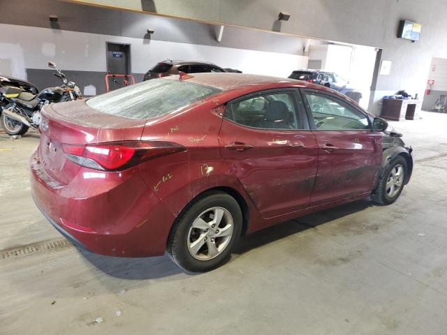 5NPDH4AE5FH563875 - 2015 HYUNDAI ELANTRA SE RED photo 3