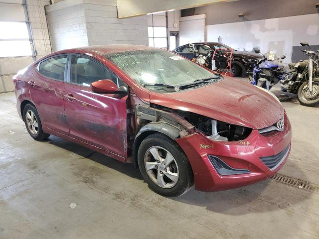 5NPDH4AE5FH563875 - 2015 HYUNDAI ELANTRA SE RED photo 4