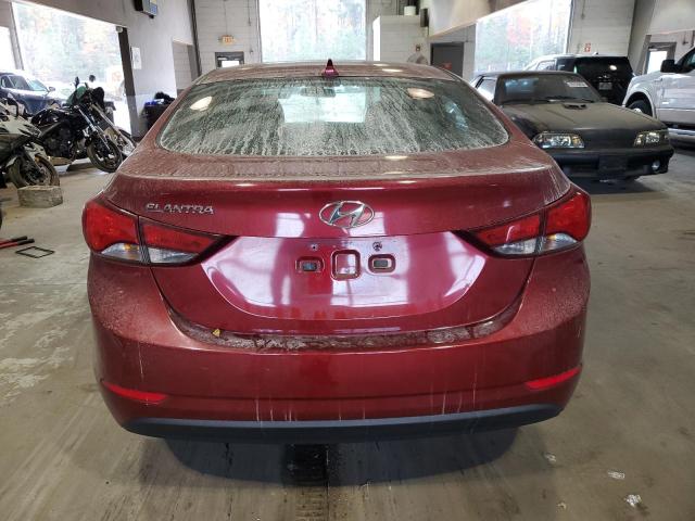 5NPDH4AE5FH563875 - 2015 HYUNDAI ELANTRA SE RED photo 6