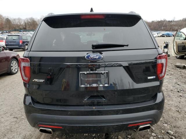 1FM5K8GT9GGB01274 - 2016 FORD EXPLORER SPORT BLACK photo 6