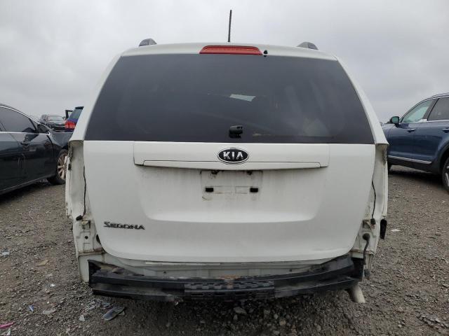 KNDMG4C7XC6443481 - 2012 KIA SEDONA LX WHITE photo 6