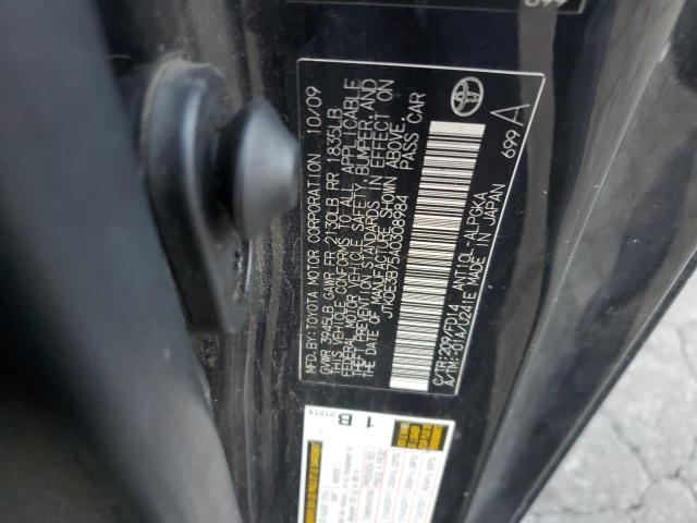 JTKDE3B75A0308984 - 2010 TOYOTA SCION TC 黑色 照片 12