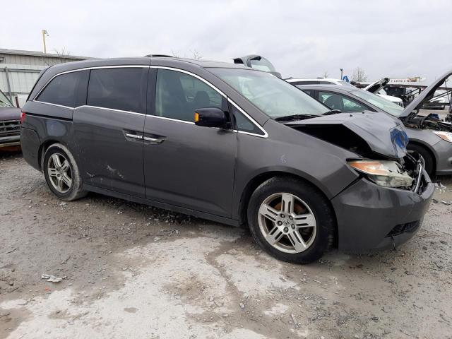 5FNRL5H96DB055798 - 2013 HONDA ODYSSEY TOURING GRAY photo 4