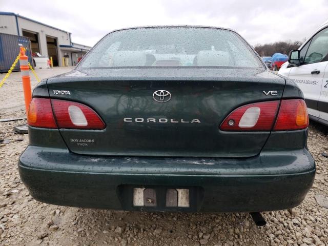 1NXBR12E6YZ339200 - 2000 TOYOTA COROLLA VE GREEN photo 6