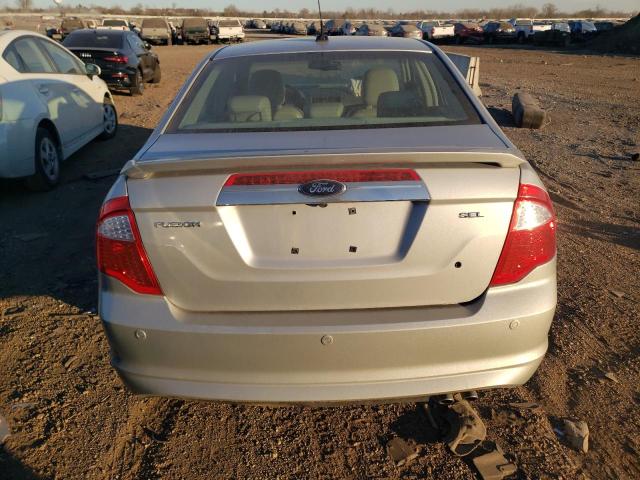 3FAHP0JA0AR243952 - 2010 FORD FUSION SEL SILVER photo 6