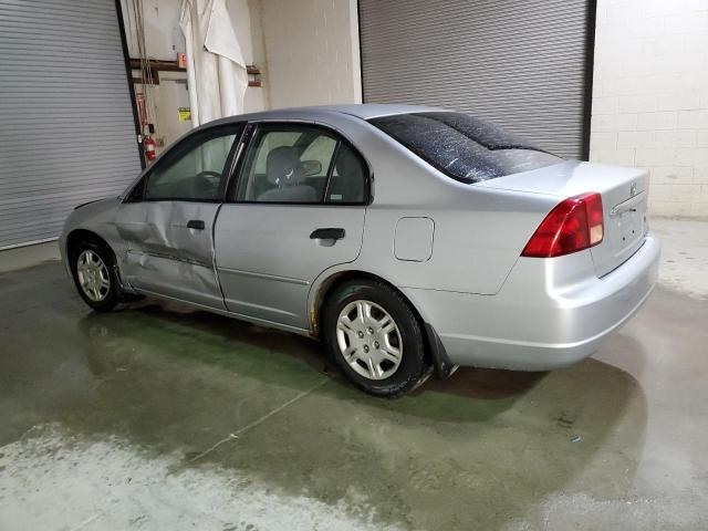 2HGES16591H515067 - 2001 HONDA CIVIC LX SILVER photo 2