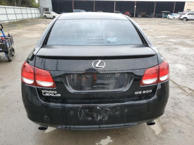 JTHBH96S365028139 - 2006 LEXUS GS 300 BLACK photo 6