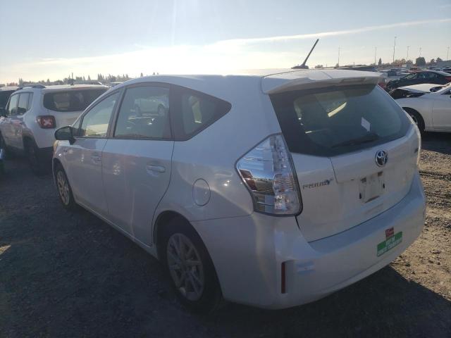 JTDZN3EU4EJ008870 - 2014 TOYOTA PRIUS V WHITE photo 2