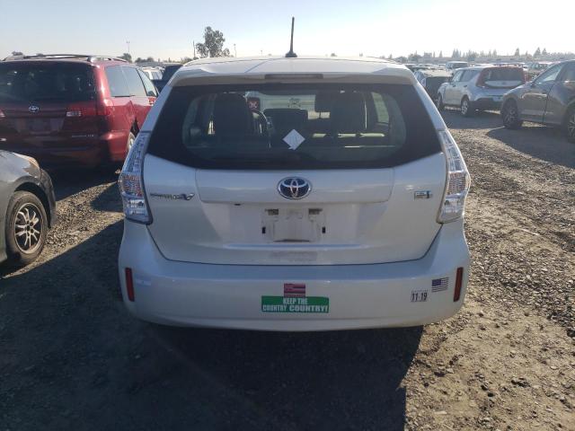 JTDZN3EU4EJ008870 - 2014 TOYOTA PRIUS V WHITE photo 6