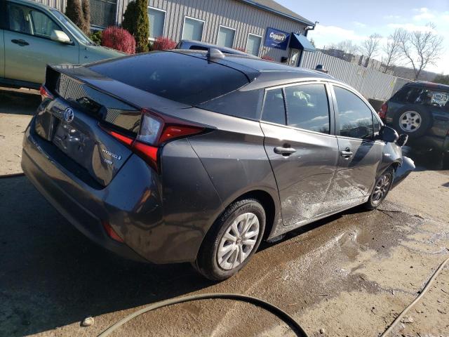 JTDKARFU0L3117438 - 2020 TOYOTA PRIUS L GRAY photo 3