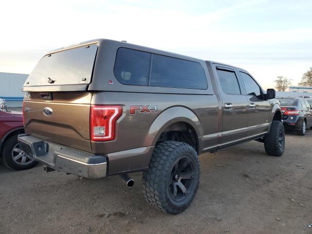 1FTFW1EG0FKE76668 - 2015 FORD F150 SUPERCREW BROWN photo 3