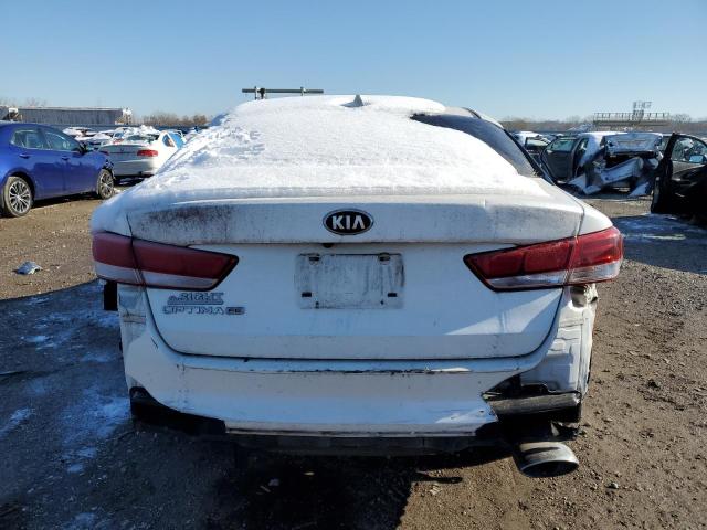 KNAGT4L34G5098172 - 2016 KIA OPTIMA LX WHITE photo 6