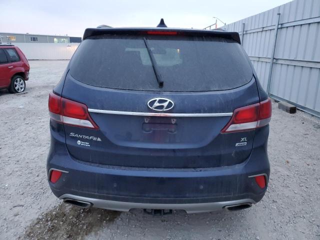 KM8SNDHF5HU178044 - 2017 HYUNDAI SANTA FE SE BLUE photo 6