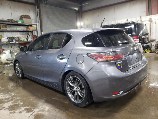 JTHKD5BH6C2054696 - 2012 LEXUS CT 200 GRAY photo 2