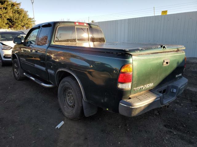 5TBBT4413YS001512 - 2000 TOYOTA TUNDRA ACCESS CAB GREEN photo 2