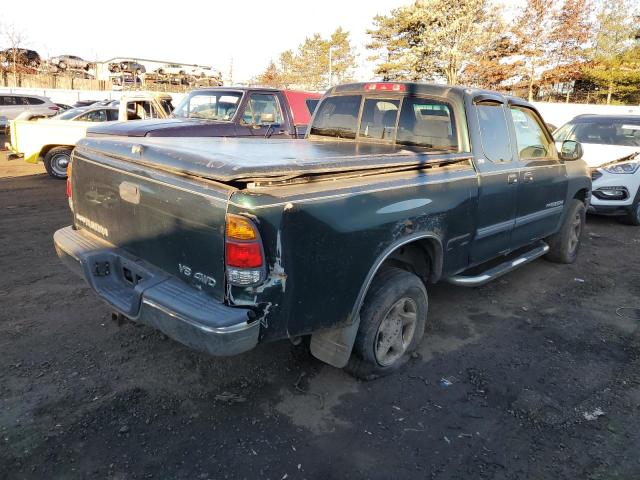 5TBBT4413YS001512 - 2000 TOYOTA TUNDRA ACCESS CAB მწვანე ფოტო 3