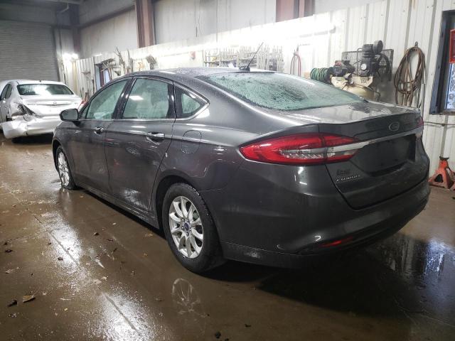 3FA6P0G7XHR301174 - 2017 FORD FUSION S GRAY photo 2