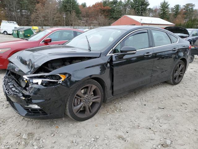 3FA6P0VP3JR119647 - 2018 FORD FUSION SPORT BLACK photo 1