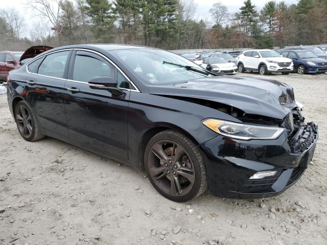 3FA6P0VP3JR119647 - 2018 FORD FUSION SPORT BLACK photo 4