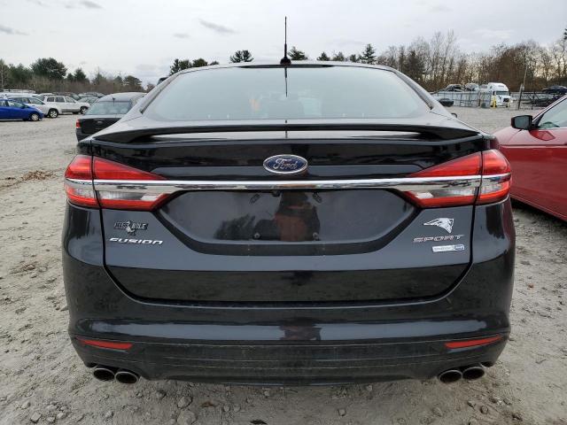 3FA6P0VP3JR119647 - 2018 FORD FUSION SPORT BLACK photo 6