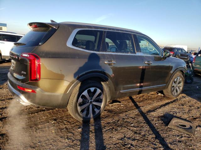 5XYP6DHC5MG107273 - 2021 KIA TELLURIDE S GREEN photo 3