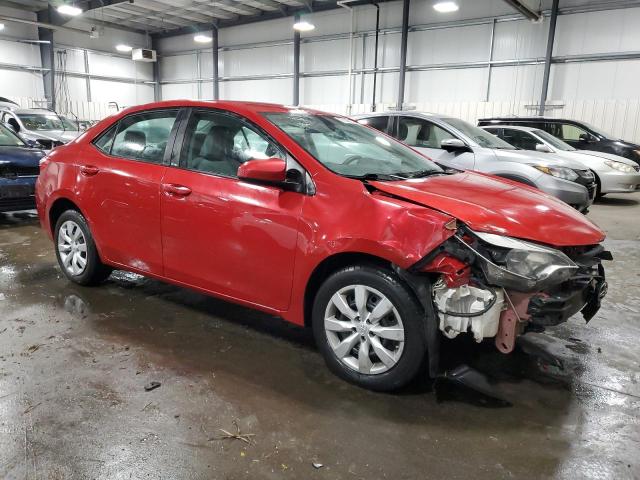 5YFBURHEXGP475740 - 2016 TOYOTA COROLLA L RED photo 4