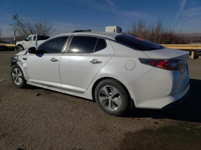 KNAGM4AD2F5082043 - 2015 KIA OPTIMA HYBRID WHITE photo 2