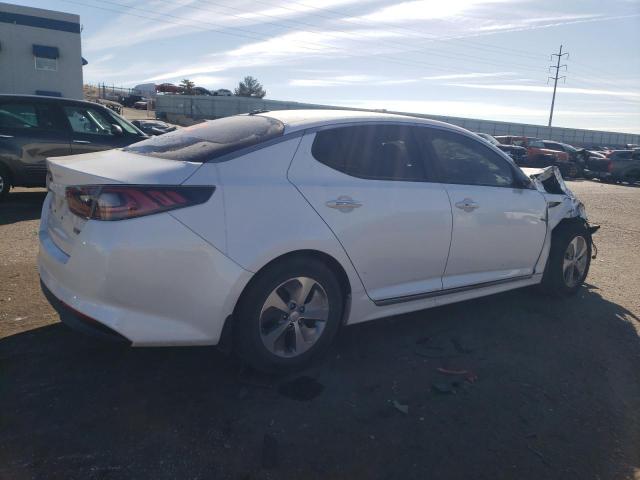 KNAGM4AD2F5082043 - 2015 KIA OPTIMA HYBRID WHITE photo 3