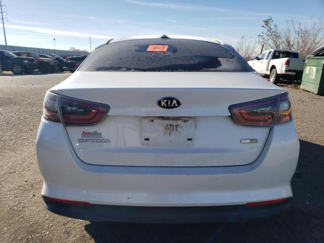 KNAGM4AD2F5082043 - 2015 KIA OPTIMA HYBRID WHITE photo 6