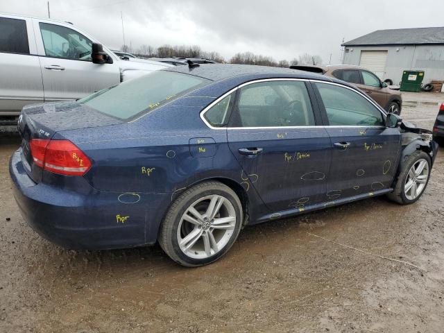 1VWBN7A39EC053245 - 2014 VOLKSWAGEN PASSAT SE BLUE photo 3