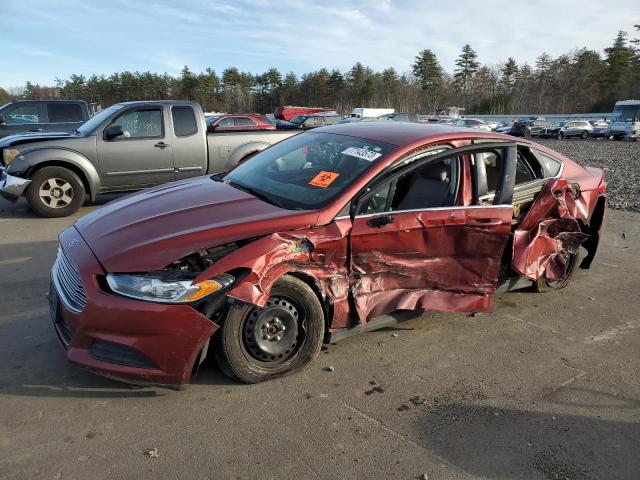 3FA6P0G78ER244226 - 2014 FORD FUSION S RED photo 1